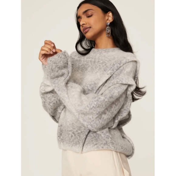 IRO Gray Knit Valya Sweater Size Small $365